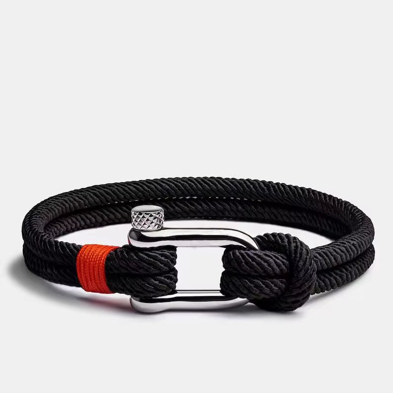 Bracelet Manille Sport « Le Noir »