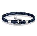 Bracelet cuir Manille Lite « Odyssée Marine »
