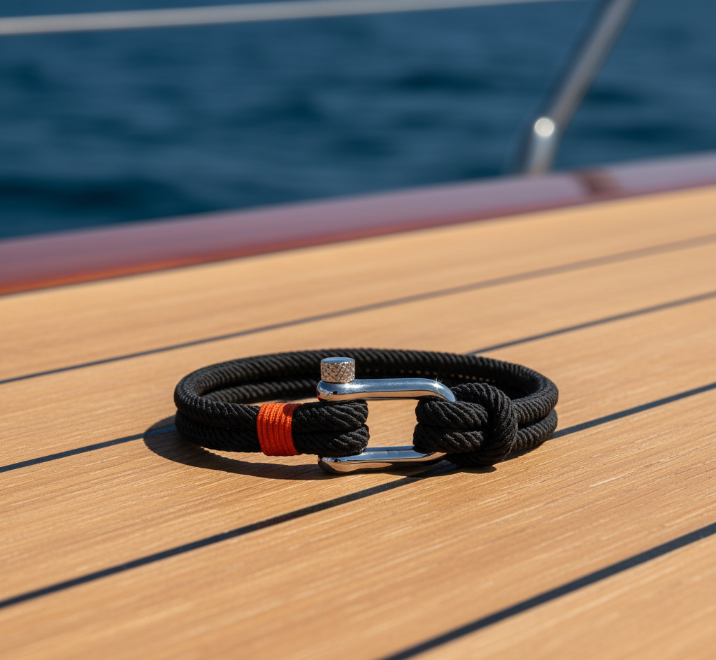 Bracelet Manille Sport « Le Noir »