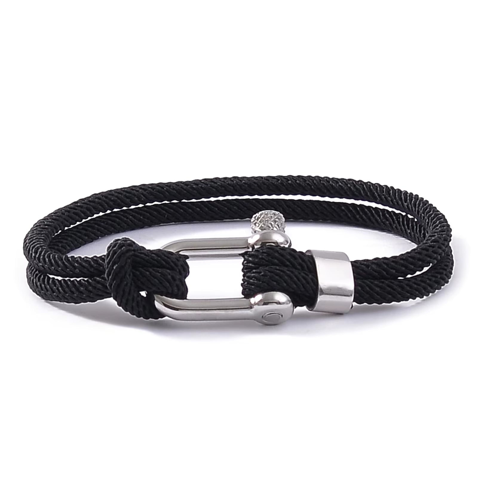 Bracelet "Manille" Le noir