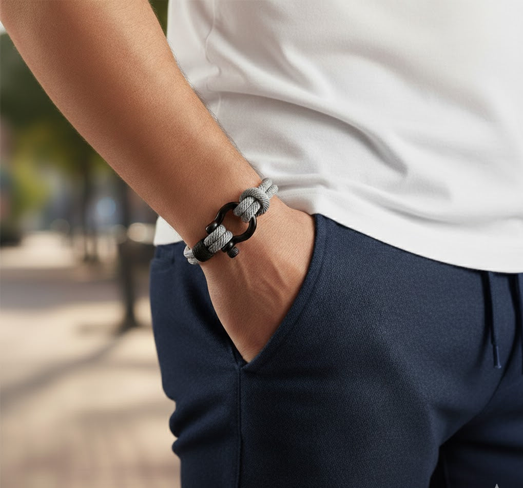 Bracelet Mousqueton « Grey »