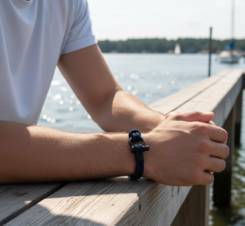 Bracelet Mousqueton « Marina Blue »